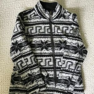 Icelandic Fleece Wool Full Zip Size Medium
